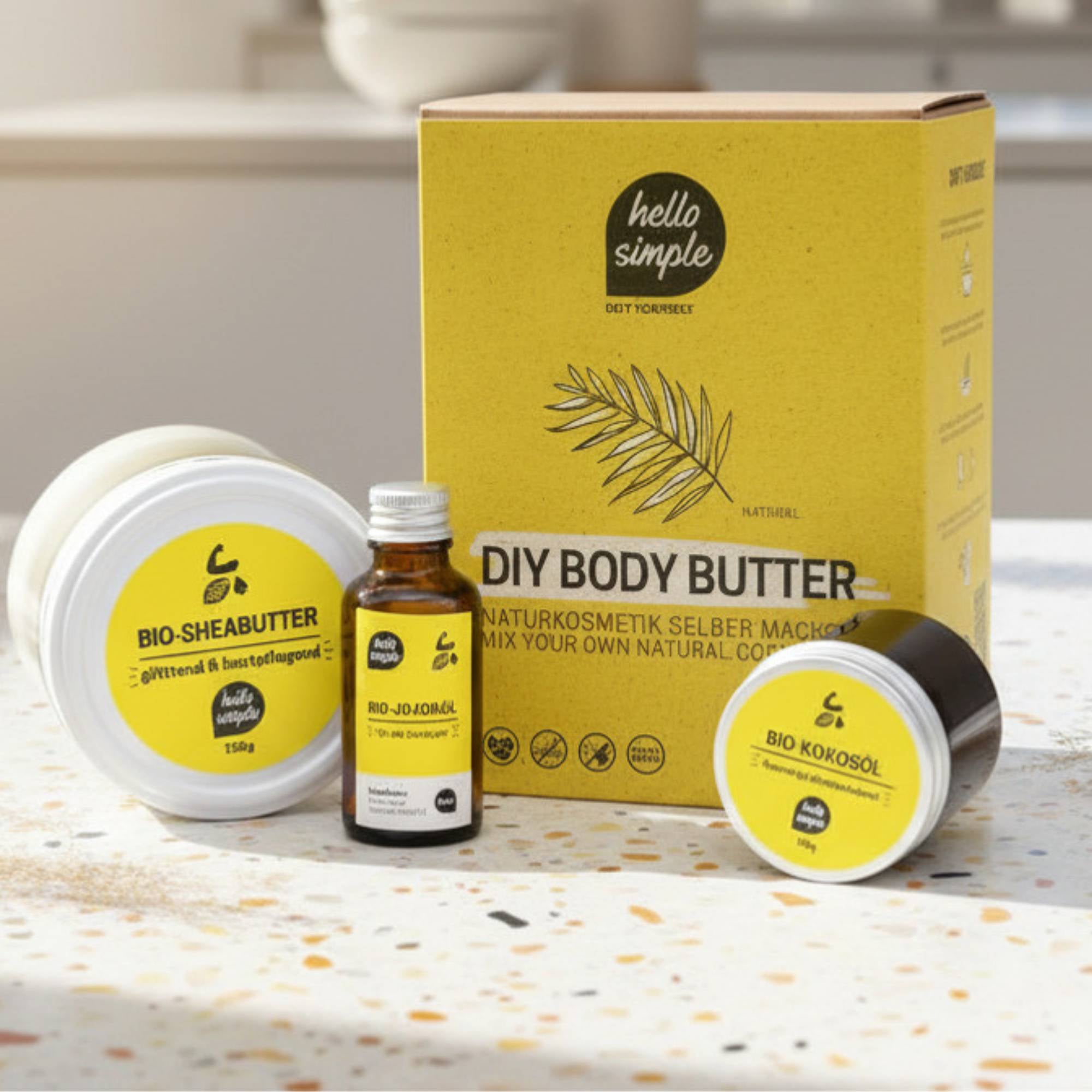 DIY-Set Body Butter Erlebnis Box, Body Butter zum Selbermachen, DIY Erlebnis, Körperbutter selbst mischen