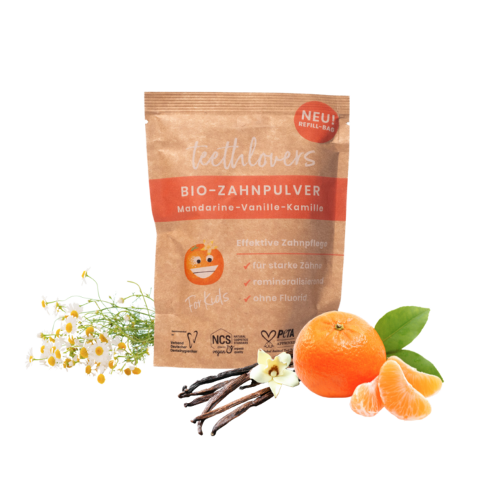 Zahnpulver Refill | Mandarine-Vanille