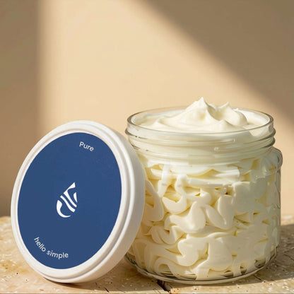 Body Butter Pure – vegane Körperbutter ohne zugesetzte Duftstoffe, von Hand gefertigt in Berlin