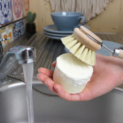 Geschirrpülbürste Holz abspülen, vegan, plastikfrei