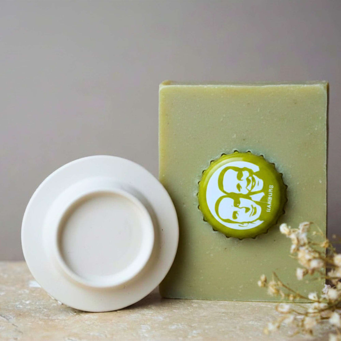 Magnetischer Seifenhalter aus Fischernetzen, Ocean Plastic