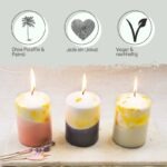 Unsere handgefertigten Dip Dye Kerzen sehen nicht nur hübsch aus, die Stumpenkerzen sind auch nachhaltig, vegan & palmölfrei!