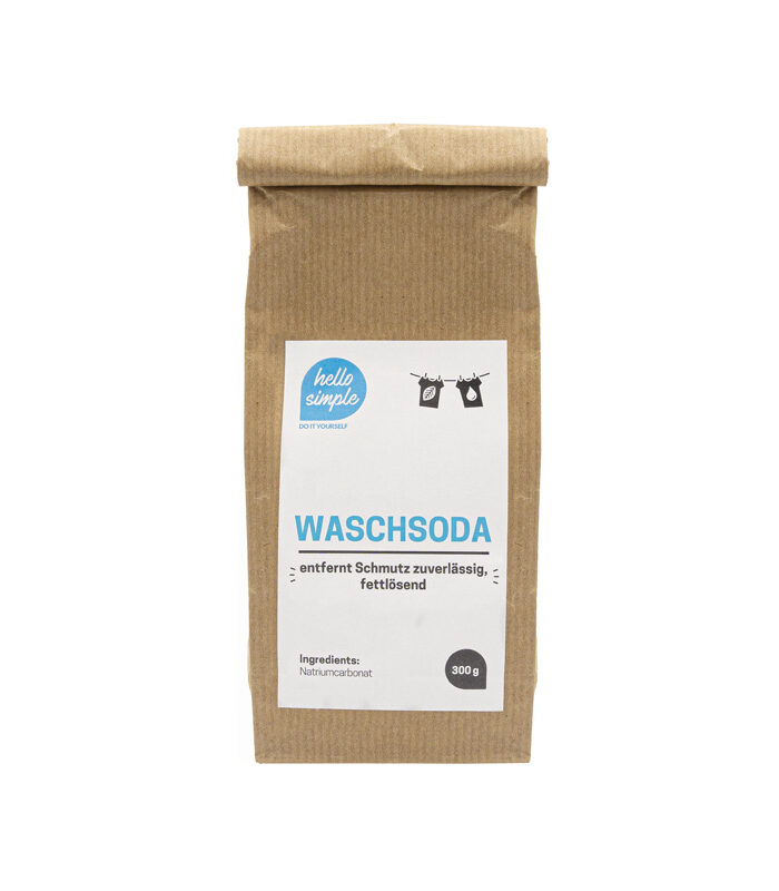 Waschsoda-Pulver für deinen Haushalt und für Zero Waste DIY-Produkte.