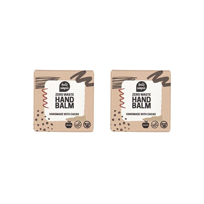 Feste Handcreme Kakao, Zero Waste Handbalm Kakao für weiche und gepflegte Hände. Vegan, plastikfrei und geeignet für trockene Hände und häufiges Händewaschen.