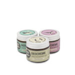 3er-Set Deocreme: Limette-Zypresse, Grüne Mandarine & Palmarosa-Lavendel. Zero Waste Deo im Glastiegel, vegan & aluminiumfrei! Vegan und mit ausgewählten Bio-Zutaten!
