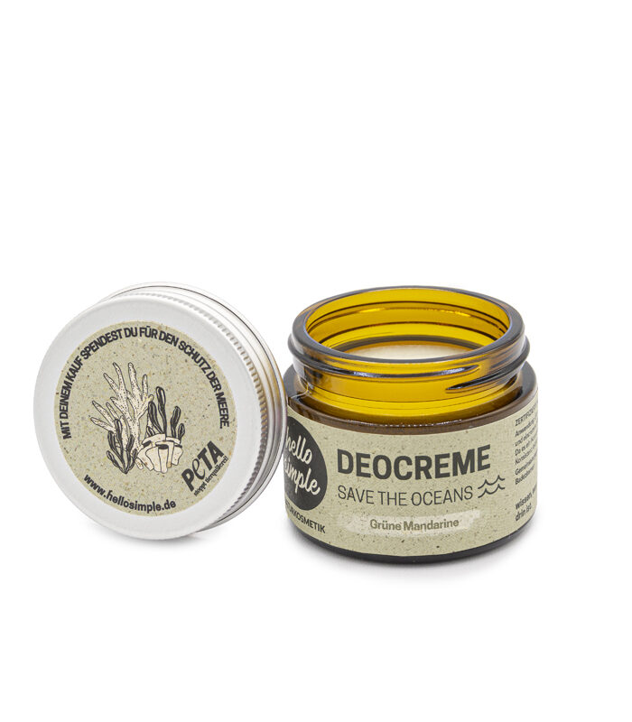 Deocreme Grüne Mandarine: Vegane Zero Waste Naturkosmetik, plastikfrei, aluminiumfrei