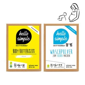 hello baby Set mit Bodybutter und Waschpulver