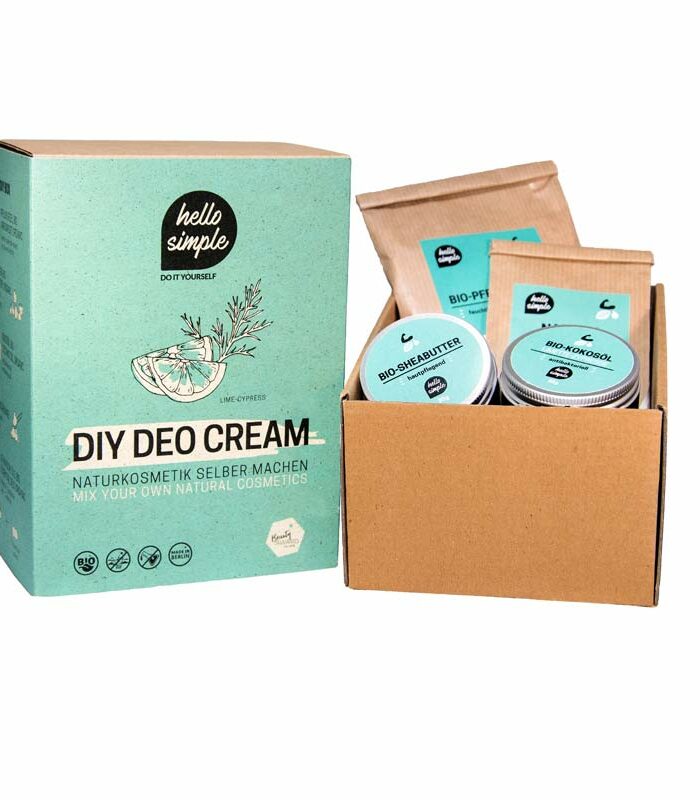 DIY-Box vegane und aluminiumfreie Deocreme: Zero Waste Naturkosmetik zum Selbermachen, plastikfrei. Zero Waste Deocreme