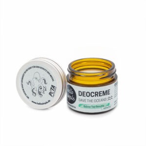 Deocreme Grüner Tee Sensitiv: Vegane Zero Waste Naturkosmetik, plastikfrei, aluminiumfrei, natronfrei, duftstofffrei
