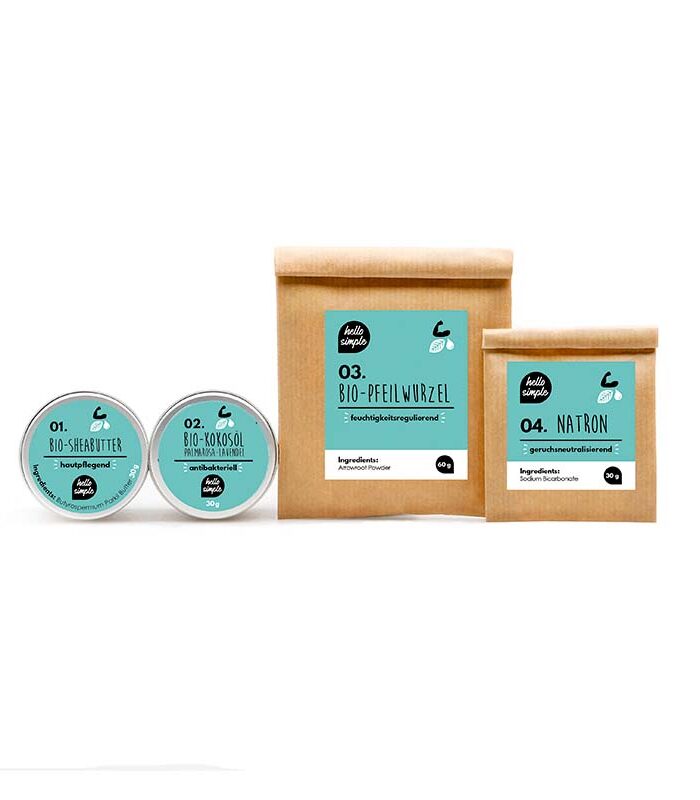 B-Ware DIY-Box Deocreme: Vegane Zero Waste Naturkosmetik zum Selbermachen, plastikfrei und aluminiumfrei.