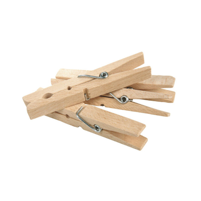 Holz-Wäscheklammern, Zero Waste Wäsche