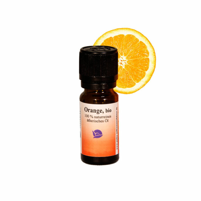 Ätherisches Öl Orange gegen Krämpfe und Verspannungen. Es riecht frisch, und ist vegan.